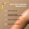 Tanning Indoor Oil | Moisturizing Body Oil | Sun kiss Glow | Body Tanning Oil | Natural Body Serum | Just Nutritive | 8 Oz