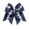 Girls Cheerleader Jumbo Bow Ponytail Holder Hairbow Girl Teen Hair Accessories JB81 (Hair Clip-Navy Blue)