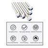 M8x250mm Fully Threaded Rod Studs Long Metric Threaded Screw 304 Stainless Steel Right Hand Threads All Threaded Rod Studs for Anchor Bolts Clamps Hangers U-Bolts 2 Pack