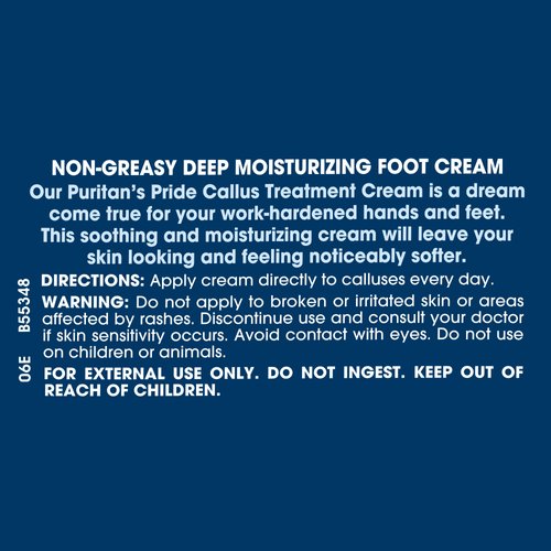 Puritan's Pride Callus Cream