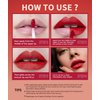 MAEPEOR Matte Lipstick Set 4 Colors Velvety All Day Lipstick Waterproof Long Lasting Lipstick Samples Case (Set 02)