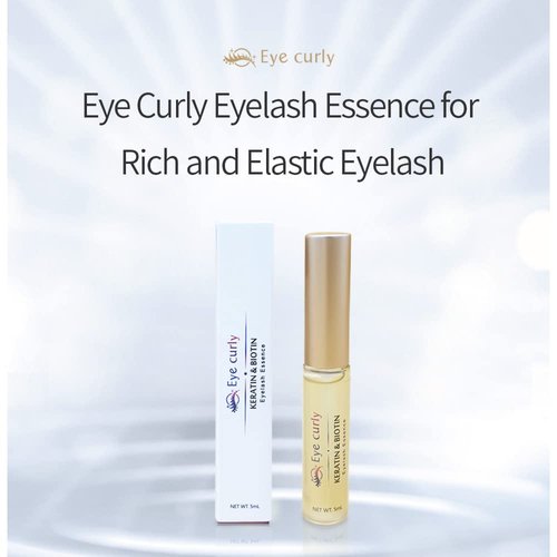 Eyecurly eyelash Biotin&Keratin–Eyelash Growth Enhancer & Brow Serum with Biotin&Keratin,Vegetable Extract,Natural Growth Panthnol for Long, Thick Lashes and Eyebrows! Cruelty Free & Hypoallergenic.