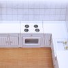 Wooden Dollhouse Miniature Furniture Kitchen Play Cabinet Fridge Set Freely Combined 1/12 Scale