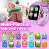 Smart Watch for Kid Age 4 5 6 7 8 9 10 Boys Girls Learning Toy with 26 Puzzle Game 1.69" Touch Screen HD Camera Video Music Player Alarm Clock Storybook Pedometer Christmas Birthday Gift Idea (purple)