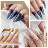 U-Shinein 8ml Metallic Painting Nail Polish Gel, Golden 3D Metal Painting Gel Drawing Mirror Nail Gel Polish, Nail Liner Painting Gel Glossy Soak Off UV/LED DIY Nail Manicure