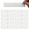 Permanent Makeup Eyebrow Auxiliary Stickers,Airbrush Brow Stickers Stencils Shape Tape,Brow Shaping Mapping Guide Tool, Disposable Adhesive Eyebrow Template Sticker (1 Pack -10 Pairs Type C)
