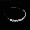 Wedding Bridal Tiara Headband Silver Rhinestones and Clear Crystals