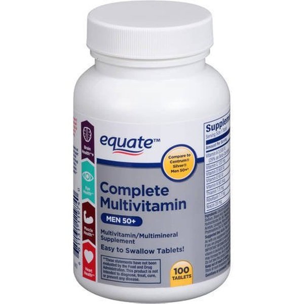 Equate - Complete Multivitamin, Men 50+, 100 Tablets (Compare to Centrum)