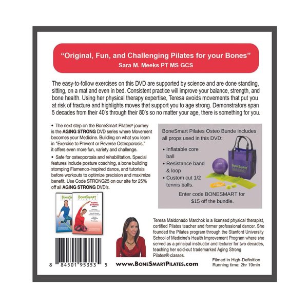 BoneSmart Pilates DVD: Exercise to Prevent or Reverse Osteoporosis-Improve Posture, Build Bone, Age Strong