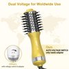 Travel Blow Dryer Brush Dual Voltage Compact 10-Inch Mini Hot Air Brush Portable and Travel-Friendly Styling Tool 2 Inch Oval One Step Hair Dryer and Volumizer