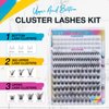SWINGING Lash Clusters and Bottom Lashes Cluster Eyelash Extensions 30D Eyelash Clusters Natural Look Wispy Lashes D Curl Cluster Lashes Individual Lashes Thin Band & Soft