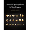 AMLAVIFISH Rhinestones for Nails, 6080Pcs Gold Nail Art Rhinestones Kit, Gold Gems for Nails, Crystals Diamonds for Nail Art Design, Mix Sizes Nail Gems(Picking Pen and Tweezers Included)