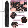 Alrence Passion Twist Hair 24 Inch 8 Packs Water Wave Crochet Hair Curly Braiding Hair For Butterfly Locs Long Bohe Crochet Braids (24 Inch (Pack of 8), 1B#)