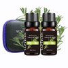 Rosemary Essential Oil Plant Natural Pure Rosemary Oil for Diffuser,Cleaning,Bedroom,Perfumes,Humidifier,Soap,Candles 2 Pack 10ml
