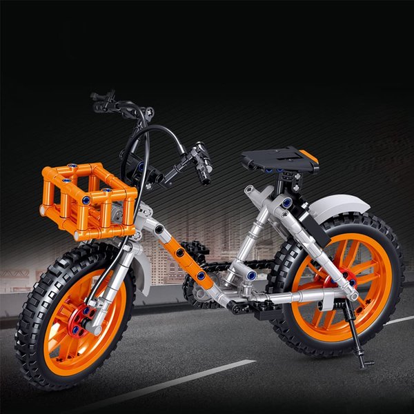 Ulanlan Bicycle Building Blocks, Shared Bike Model Building Set, 1:6 Scale High Simulation Bike Building Kit STEM Education Toy Gift for 6-12 Years Old Boys Girls or Adult (318 Pcs)