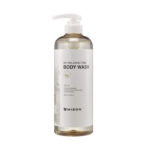 MIZON MILK Body Wash, Nourish, Moisture, Soft Skin, Soothe Skin, Long-Lasting Nourishment, Deep Moisture (27 oz)