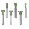 TOTOWOOD Keyhole Router Bits Set, 1/4" Shank Router Bit Set ，6 pcs Router Bit Set 1/4 & 5/16 & 3/8 & 9/16 & 1/2 & 5/8 Inch Blade Diameter