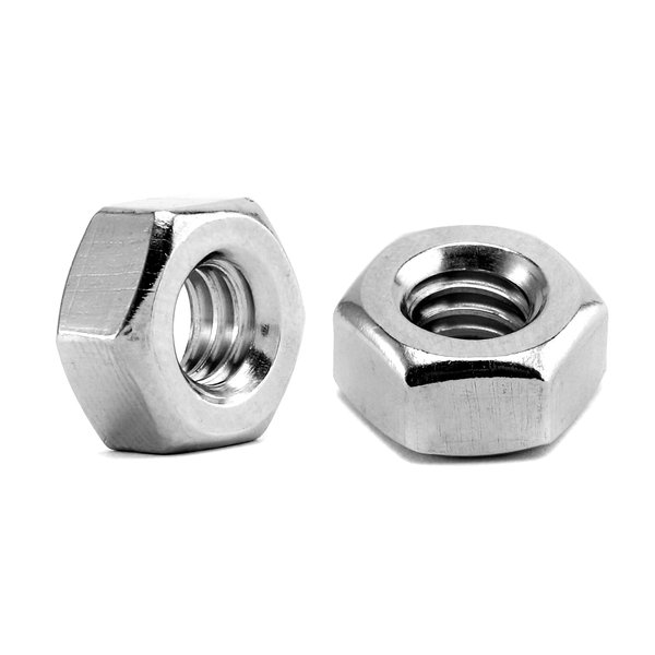 1/4-20 Hex Nuts 100Pcs 304 Stainless Steel 18-8, Full Thread, Hex Drive, Bright Finish by SG TZH