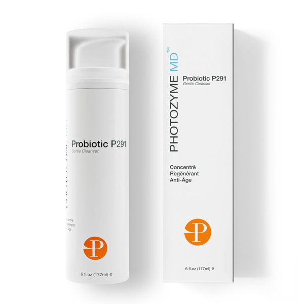 Photozyme Probiotic P291 Gentle Cleanser - Face Wash that Cleans and Tones - Removes Makeup and Impurities - pH Balances the Skin - Promotes Healthy Skin - 6 fl oz./177 ml