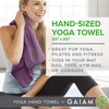 Gaiam Yoga Hand Towel, Granite Storm/Citron 30.00" x 20.00"