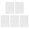 5Pcs Lip Mask Molds for DIY Face Mask Machine, Transparent Reusable Lip Beauty Mask Maker Patch Mold