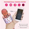 BlueFire Wireless 4 in 1 Bluetooth Karaoke Microphone with LED Lights, Portable Microphone for Kids, Best Gifts Toys for Kids, Girls, Boys and Adults (Pink)