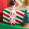 JOYIN Christmas Elf Plush Doll, Pink Tiny Soft Plush Christmas Elf Doll with Christmas Pattern for Christmas Holiday Decorations, Christmas Dress-Up Party.