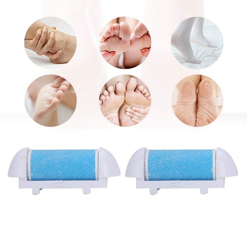 Personal Pedi by Laurant Refills Replacement Roller Heads, Electronic Foot File Refills for Home Salon Foot File Roller Head Foot Scrubber Callus Remover for Peeling Pedicure Callus Remover