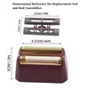 2 Pack Professional 5 Star Series Finale Shaver Replacement Foil and Cutter Bar Assembly Compatible with wahl Shaver Foil 7031-100, 7043-100 Super Close Shaving Replacement Heads，Red