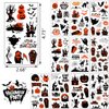 215 Pcs Halloween Temporary Tattoos for Kids, Halloween Kids Tattoos Temporary Stickers, Temporary Halloween Tatoos for Kids Halloween Goodie Bag Fillers and Party Favors Supplies