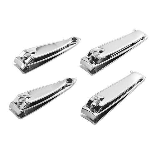 4 Pcs Nail Clippers for Fingernails and Tonenail by QLL - Swing Out Nail Cleaner/File - Sharpest Stainless Steel Clipper - Wide Easy Press Lever - Nail Cutter