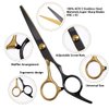 Hair Cutting Scissors Black Gold Professional Home Hair Cutting Barber/Salon Shears, Thinning Scissor Hair Cutting Shears Hair Cut Blending Salon Scissor For Men Women Pet (Cutting Scissor)