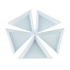 6pcs White Triangle Bead Sorting Trays,Magical Tray for Rhinestones for Flipping Flatback Rhinestones, HJ-NA113