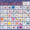 Partywind Outer Space Themed Party Supplies, Individually Wrapped Cut Tattoos for Kids Space Party Favors Decorations, Rocket/Astronaut/Planet Tattoos for Goodie Bag Stuffers (50 Styles)