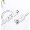VOLT PLUS TECH Dual USB-C + MicroUSB [2Pack] Switch Cable Compatible with Xiaomi Redmi Note 10 Provides All Around True Dual USB Fast Quick Charging Speeds