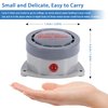 Water Leak Detector 2 Pack, Shackcom Water Alarm 110DB, Wireless, Waterproof & Battery-Operated, Audio Alerts for Bathroom, Kitchen & Home Security