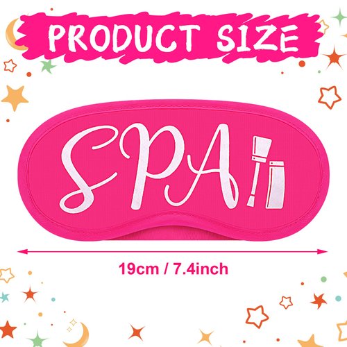 Eurzom 24 Pcs Spa Party Favors for Girls Spa Eye Masks for Kids Sleepover Party Supplies Spa Party Decorations Spa Birthday Party Supplies for Girls