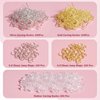 Hypoallergenic Earring Hooks, 600 Pcs Earring Making Supplies Kit with Earring Hooks, Jump Rings and Earring Backs for Jewelry Making (Silver and Gold)