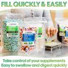 XPRS Nutra Size 000 Empty Capsules - 1000 Count Empty Gelatin Capsules - Empty Pill Capsules - DIY Supplement Capsule Filling - Fillable Color Gel Caps Pills (Gold)