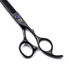 6.0" Black Hair Cutting Scissors Set with Razor, Leather Scissors Case, Barber Hair Cutting Shears Hair Thinning/Texturizing Shears for Professional Hairdresser