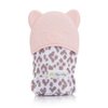 Itzy Ritzy Silicone Teething Mitt - Soothing Infant Teething Mitten w/Adjustable Strap, Crinkle Sound, Textured Silicone to Soothe Sore & Swollen Gums, Baby Teething Toy for 3 Mos & Up, Blush Leopard