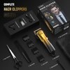 Hair Clippers for Men, Cordless Barber Hair Grooming Kit, Professional Hair Trimmer, Beard Trimmer,Rechargeable Home Haircut for Men Women Kids Children LED Display USB Rechargeable Gold&Silver
