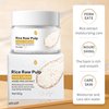 Rice Cream for Face, Rice Raw Pulp Face Cream, Rice Cream Moisturizer for Moisturizing Skin, Shrink Pores, Rice Extract Anti Aging Moisturizer, Smoth Fine Line, Restore Skin Elasticity
