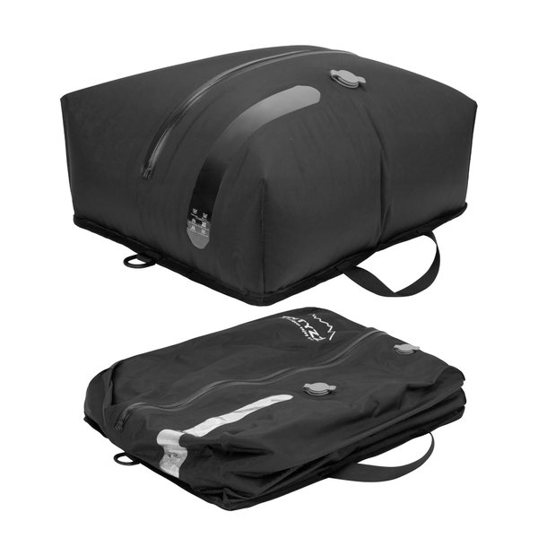 ONTYZZ Travel Vacuum Compression Bags Reusable Compression Bag with IP67 Waterproof Zipper Space Saver Vacuum Bags for Suitcase,One Pack Black