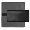 Black Vinyl Checkbook Cover, Top Tear Personal Vinyl Checkbook Cover