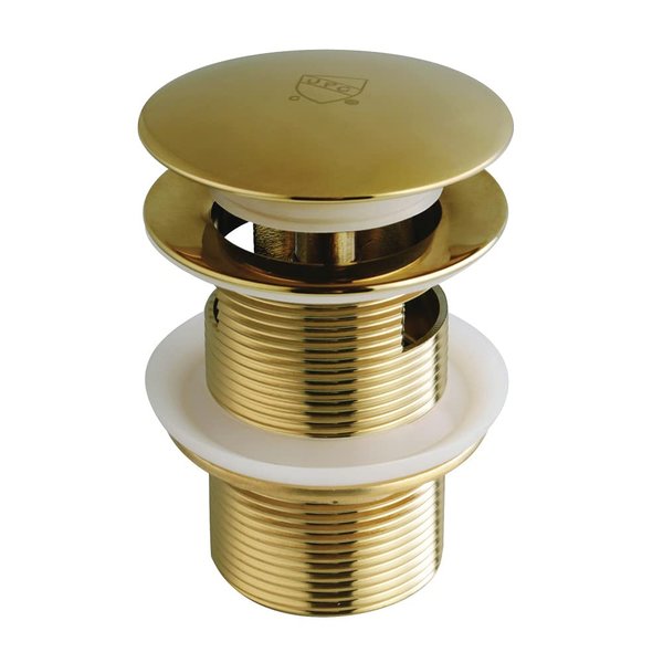 Kingston Brass VTDESHOEBB Trimscape Tub Drain Shoe, Brushed Brass, 2.75 x 2.75 x 3.06