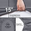 Utopia Bedding Twin Fitted Sheet - Bottom Sheet - Deep Pocket - Soft Microfiber - Shrinkage and Fade Resistant - Easy Care -1 Fitted Sheet Only (Grey)