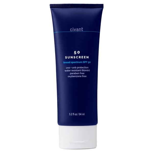 Civant SPF 50 Sunscreen for Face & Body - Broad Spectrum Sunscreen with Vitamin E & Zinc Oxide - Oxybenzone & Paraben Free, Cruelty Free & Vegan, 3.2 fl oz