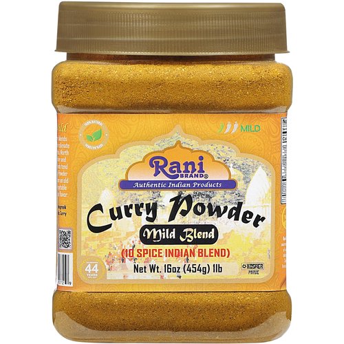 Rani Curry Powder Mild (10-Spice Authentic Indian Blend) 1lb (454g) PET Jar ~ All Natural | Salt-Free | NO Chili or Peppers | Vegan | No Colors | Gluten Friendly | NON-GMO | Kosher | Indian Origin
