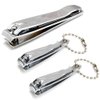 Luxxii (3 Pack) Sharp Sturdy Nail Clippers Set with Nail File Toenail & Fingernail Clippers Nail Cutter Clipper Gift Set for Men and Women (A)